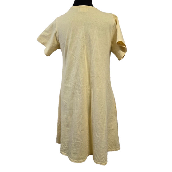 VTG - Leisure Life Dress Cover Up Yellow Short Slv Dress Size (see measurements) - Picture 5 of 10